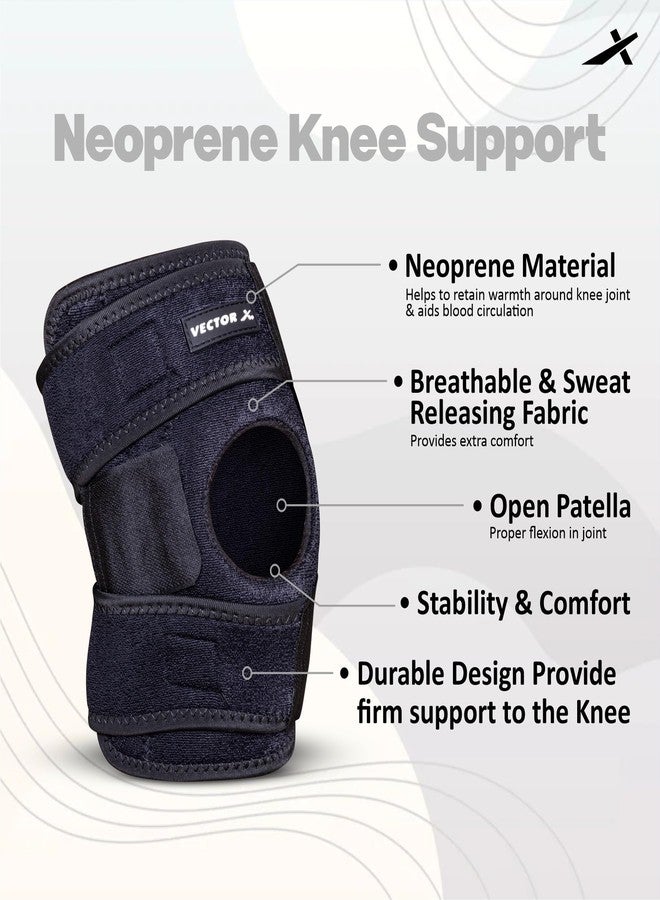 Vector X VNS-011 Neoprene Knee Support, Knee Caps For Women & Men, Knee Pain Knee Support For Women Knee Brace For Knee Pain Relief Products Knee Guard/Knee Belt/Knee Pads For Women - Image 2