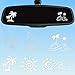 RUBOAOA 6 Pcs Beach Ocean Car Stickers Tropical Palm Sun Sticker Decals for Outside of Car Cute Summer Stickers for Automotive Bumper Windows Laptops Mirrors Car Accessories for Women Men - Image 2