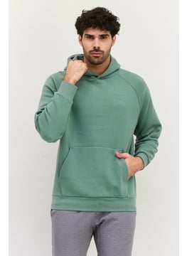 PUMA Men Relaxed Fit Brand Logo Outdoor Hoodies, Eucalyptus  - Image 1
