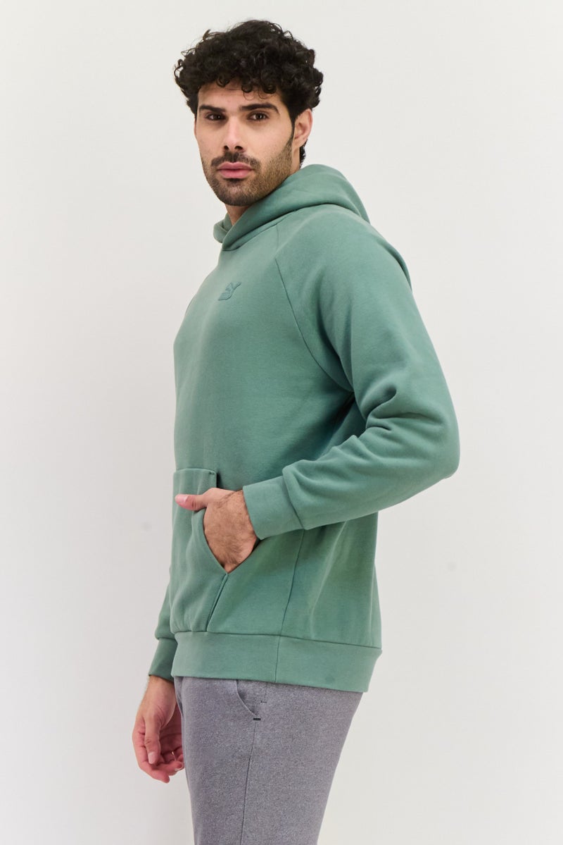 PUMA هودي خارجي للرجال بقصة مريحة بشعار العلامة التجارية، كافور - Image 2