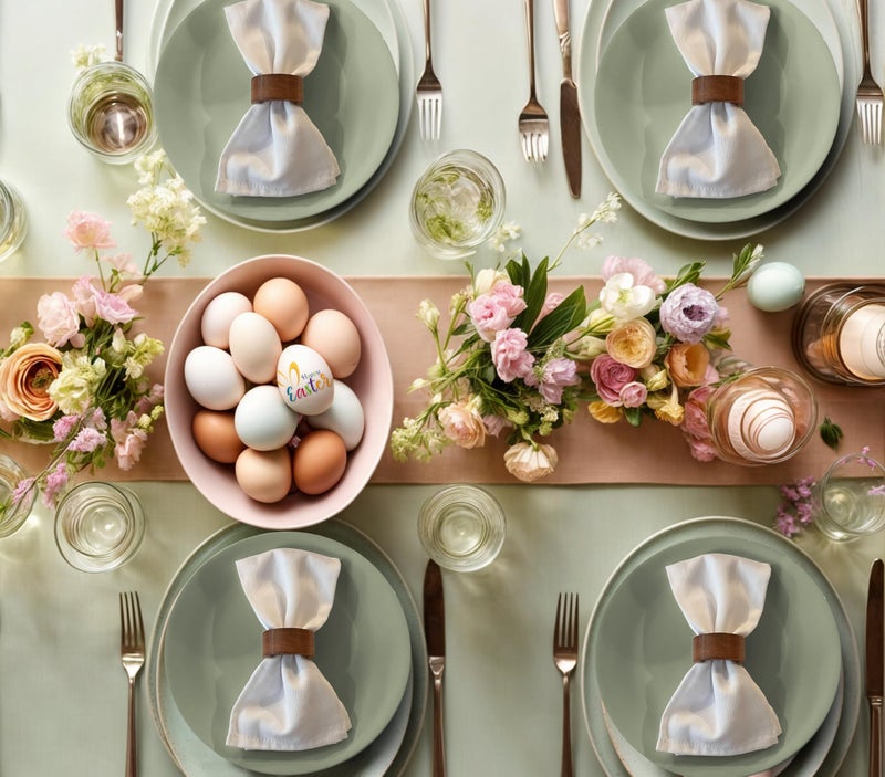 Ruvanti Cloth Napkins set of 12, 18x18 Inches Napkins Cloth Washable, Soft, Durable, Absorbent, Cotton Blend. Table Dinner Napkins Cloth for Hotel, Lunch, Restaurant, Weddings, Events, Parties - White - Image 2