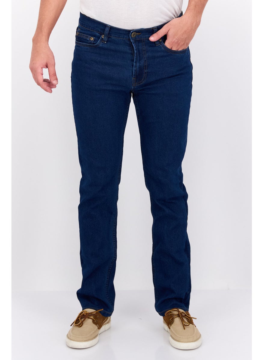 Jachs New York - Men Straight Fit Wash Stretchable Denim Jeans, Blue - Image 1