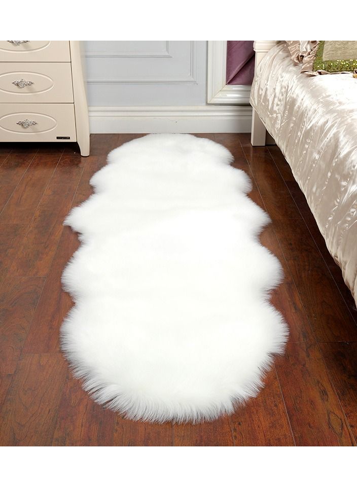 Super Soft Rabbit Fur Living Room Carpet Can Be Use As Area Rug Also With Anti Slip Bottom (Size 60×150CM) - Image 1