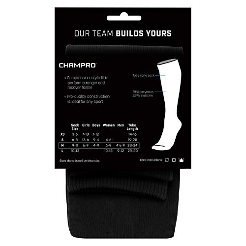CHAMPRO womens Multi-sport Athletic Compression for Baseball, Softball, Football, and More Multi Sport Socks, Forest Green, X-Small US - Image 4