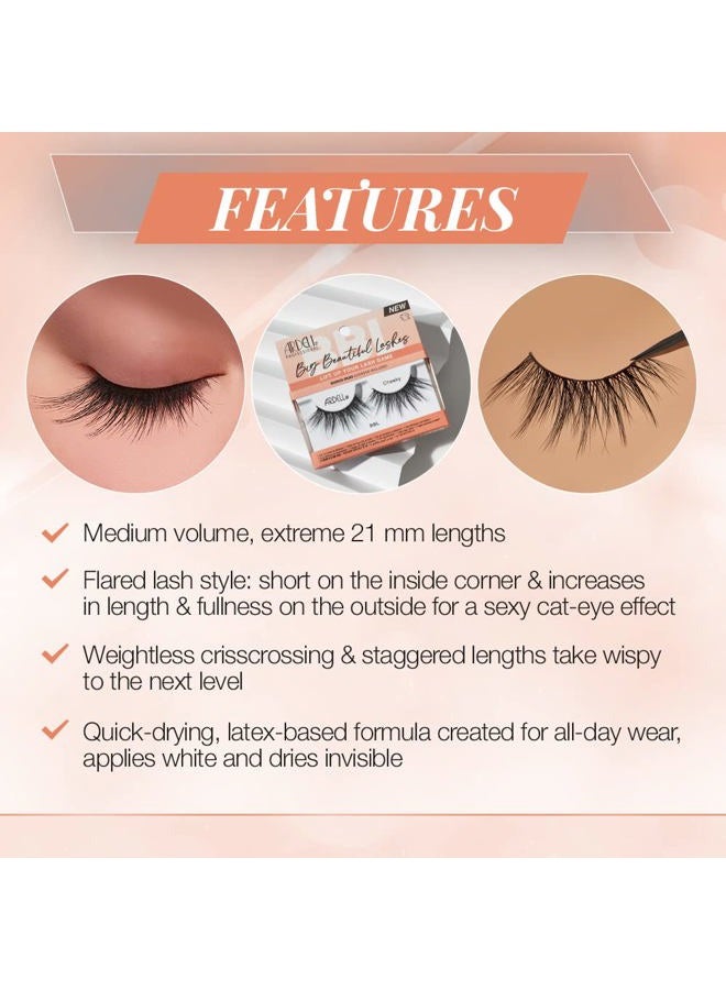 ARDELL رموش بابل الكبيرة الجميلة 962 تشيكي، مع لاصق ديو الشفاف، 1 عبوة - Image 4