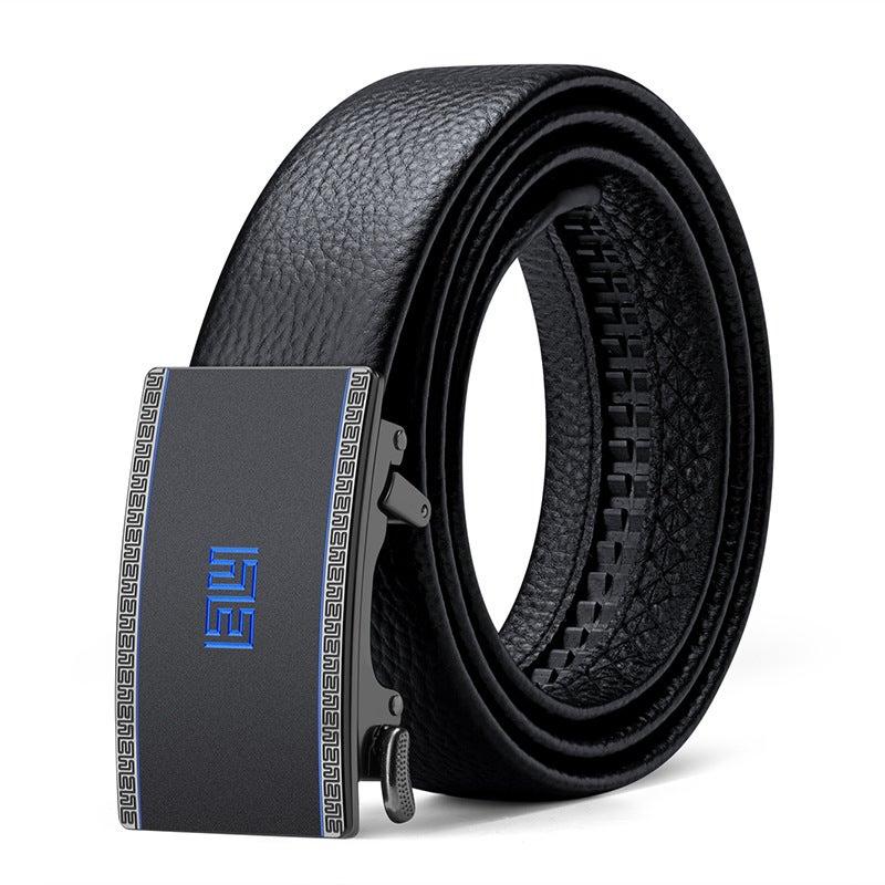 King Paul Belt New Men's High-end Genuine Leather Automatic Buckle Belt Business Fashion Inner Wearing Men's Waist Cover - Image 1