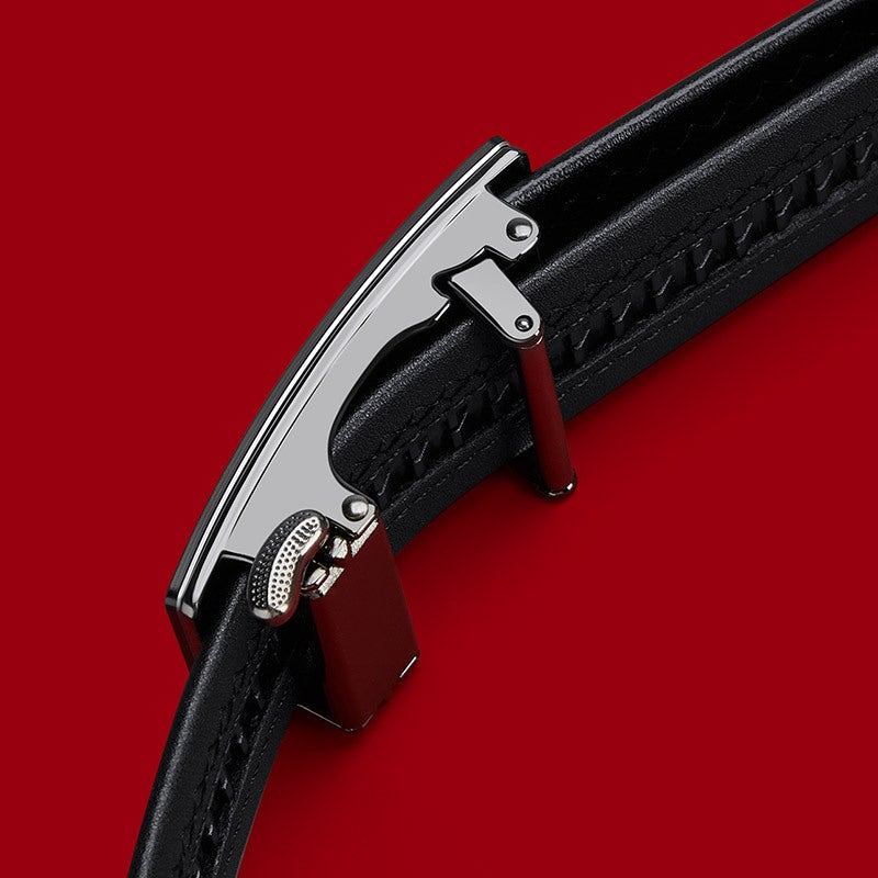 King Paul Belt New Men's High-end Genuine Leather Automatic Buckle Belt Business Fashion Inner Wearing Men's Waist Cover - Image 5