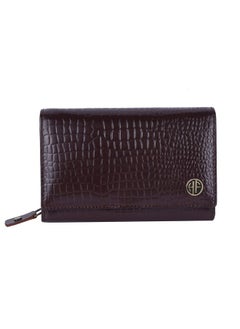 HAMMONDS FLYCATCHER HAMMONDS FLYCATCHER Wallet for Women - Choco Brown Genuine Leather Purse for Women with RFID Protection, 8 Card Slots, and 5 Compartments - Ladies Wallet with Button Closure - Women's Wallet  - Image 2