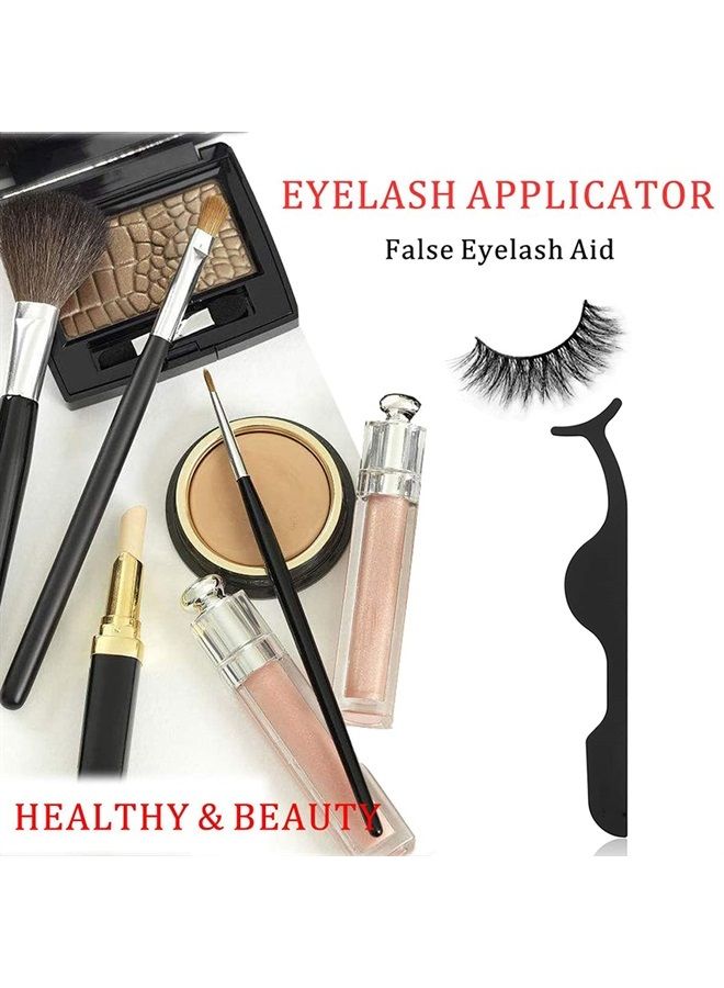 CarPro مكبس رموش صناعية مزيف من الفولاذ المقاوم للصدأ الأسود مع ملحقات إزالة الرموش، ملقط حواجب، أداة تجميل مكياج - Image 5