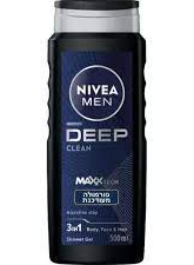 Nivea Deep Clean Shower Gel 3in1 500 ml