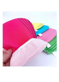 Generic 5pcs korean bath glove loofah for exfoliating  rubbing and removing dead skin  - Image 3