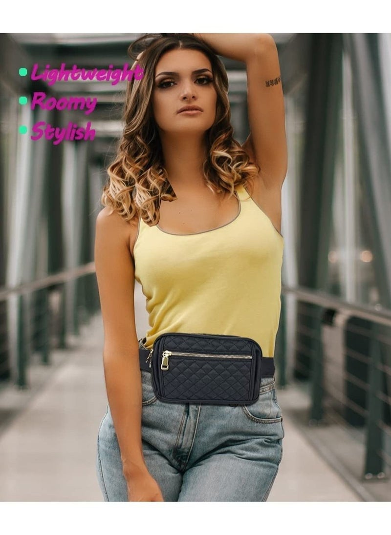 Generic - Packs for Women and Men, Fashionable Crossbody Belt Bags, Multi-Pockets Adjustable Belts, for Travel Hiking Cycling Running,  Hip Bag for Travel Hiking Cycling Running, Easy Carry Any Phone - Image 1