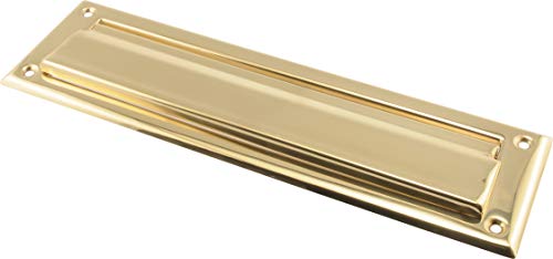 Hillman 852390 2 x 11 Mail Slot Solid Brass Bright Brass Finish 1 Pack - Image 1