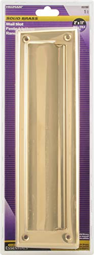 Hillman 852390 2 x 11 Mail Slot Solid Brass Bright Brass Finish 1 Pack - Image 3
