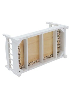 Zerodis Wooden Doll House Bed 1: 12 Scale Miniature Bedroom Furniture Set With Mattress Pillows  - Image 4