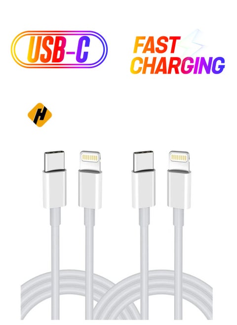 USB C to Lightning Cable 2PACK 1M Fast Charger Cable, iPhone Charger Cord Compatible with iPhone 14/13/12/11 Pro Max/XS MAX/XR/XS/X/8/7/Plus