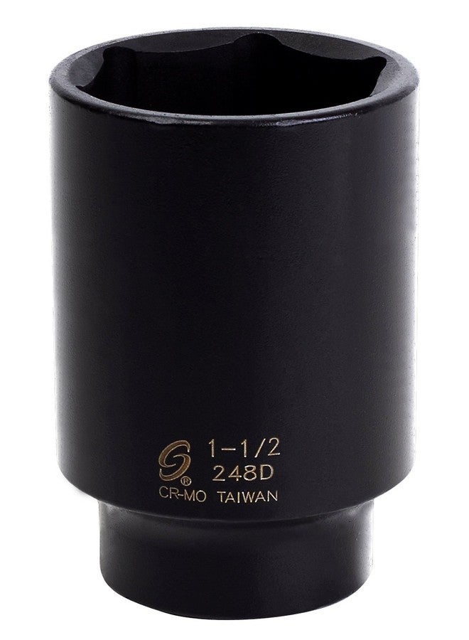 SUNEX TOOLS 248 1/2-Inch Drive 6 Point Impact Socket 1-1/2-Inch - Image 1