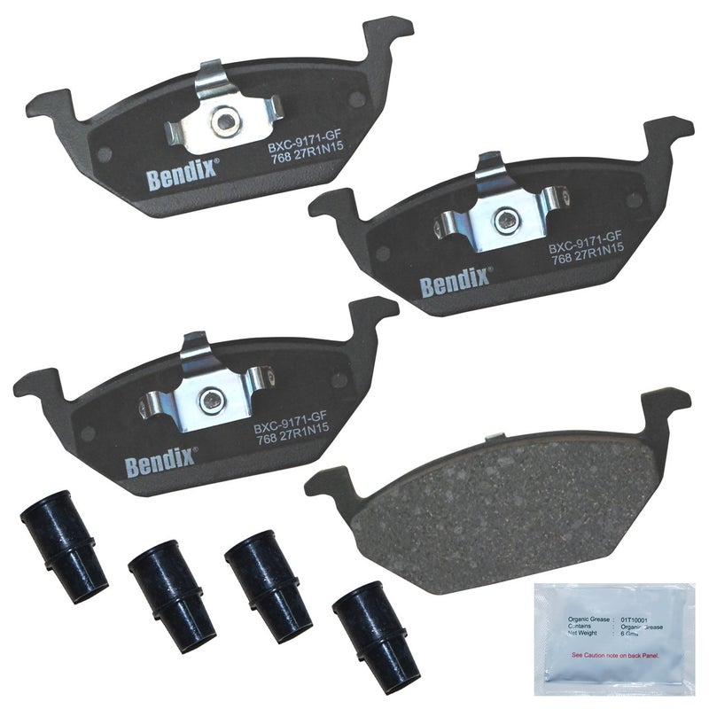 Bendix Priority1 CFC768 Ceramic Front Brake Pads for Select Models Audi A1, A3, Seat Cordoba, Toledo, Volkswagen Beetle, Clasico, CrossFox, Golf, Jetta, Lupo, Virtus - Image 4