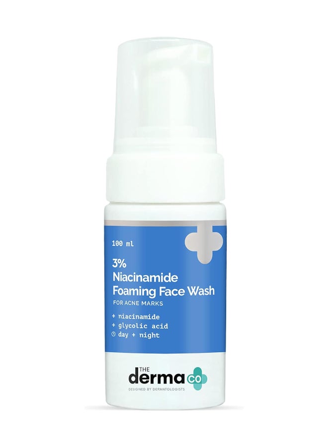 THE derma Co The Derma Co 3% Niacinamide Foaming Face Wash for Acne Marks - 100 ml  - Image 2
