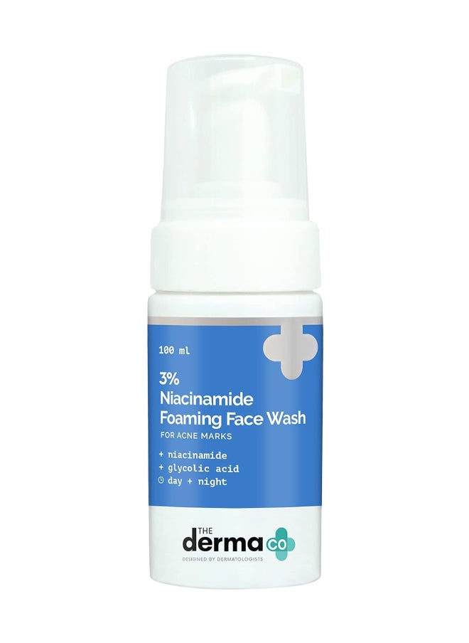 THE derma Co The Derma Co 3% Niacinamide Foaming Face Wash for Acne Marks - 100 ml  - Image 1