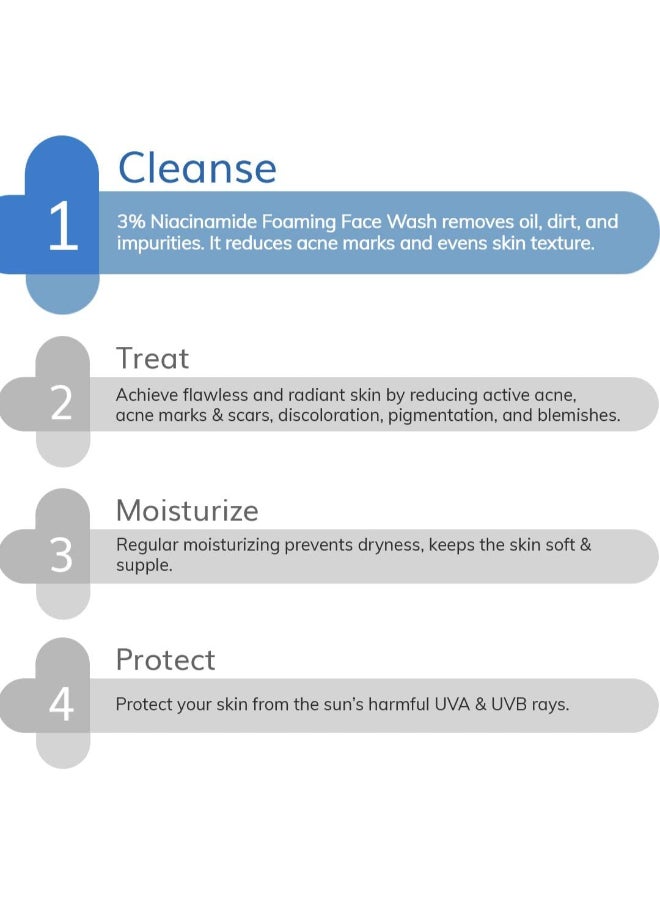 THE derma Co The Derma Co 3% Niacinamide Foaming Face Wash for Acne Marks - 100 ml  - Image 4