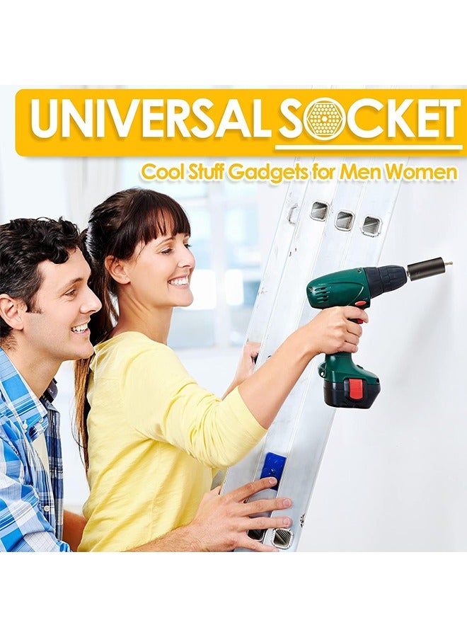 Beyond Universal Socket, Metal Socket Wrench with Electric Drill Adapter, DIY Self-Adjusting Set (Black) - Image 4