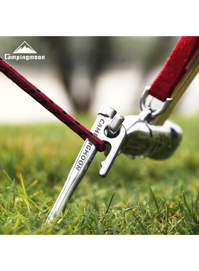 Campingmoon Campingmoon Extended Ground Stakes For Outdoor Tents, Wind-resistant Rope, Ground Pegs [r35-6], 35cm, 6 Pieces - Image 5