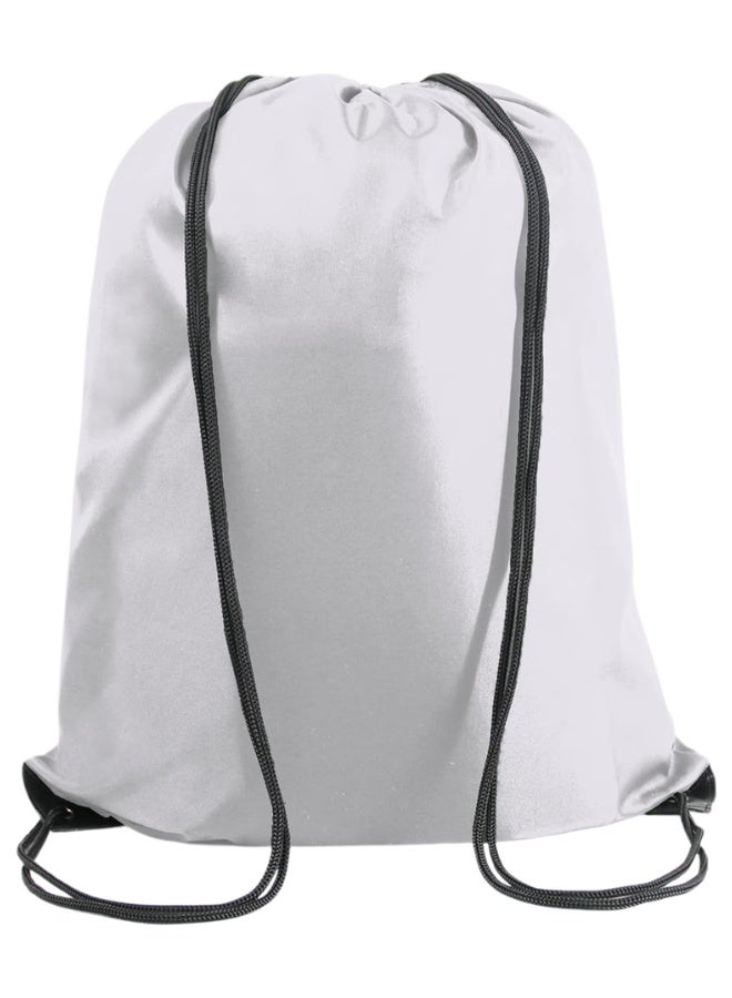 Drawstring Backpack Bag Bulk – Lightweight Gym Sackpack 43x33 cm Durable Polyester Cinch Sack for Sport, Travel, Beach, Yoga, Swimming & Outdoor Activities with Strong Cord Closures & DIY Custom Design - Image 1