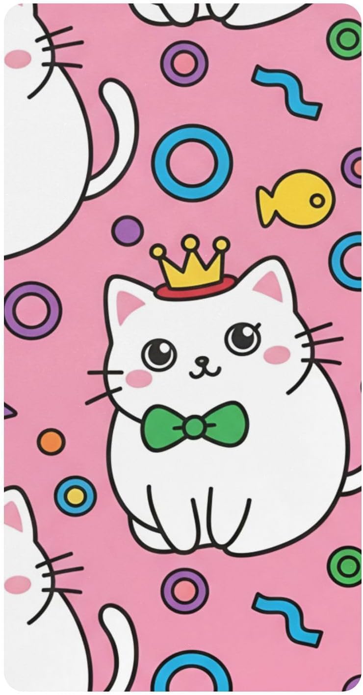 xigua Cat Baby Crib Sheets, Super Soft Combed Cotton Fitted Sheets, Breathable Skin-Friendly Baby Sheets for Standard Crib and Toddler Mattress & Playard, 52x28x9 Inch - Image 1