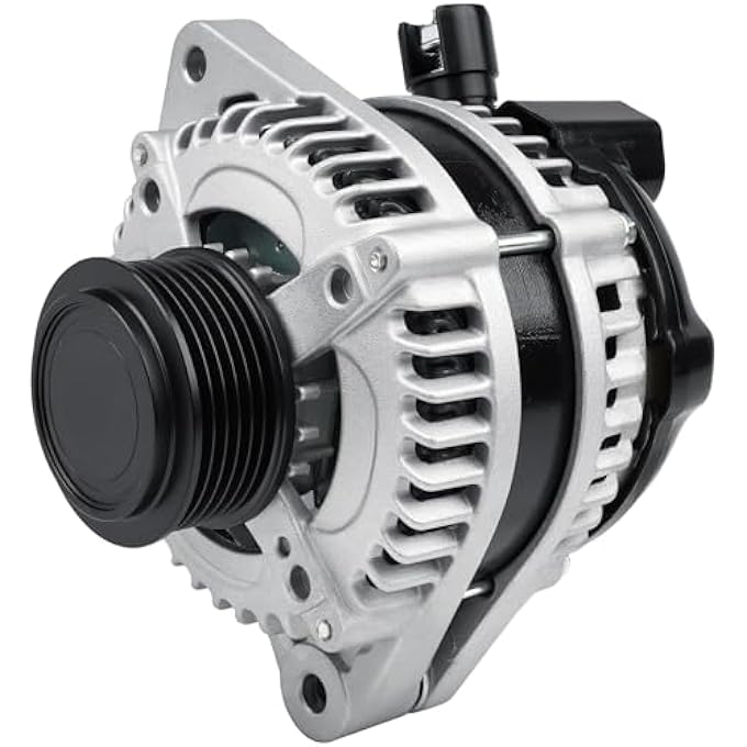 Grezuton 11573N Alternator Replacement for 3.5L V6 Honda Odyssey 2011 2012 2013,Honda Pilot 2012 2013 2014 2015,Ridgeline 2012 2013 2014,Replace CSJ24,9764219-124,31100-RV0-A01,11573,290-5582,104210-1240 - Image 1
