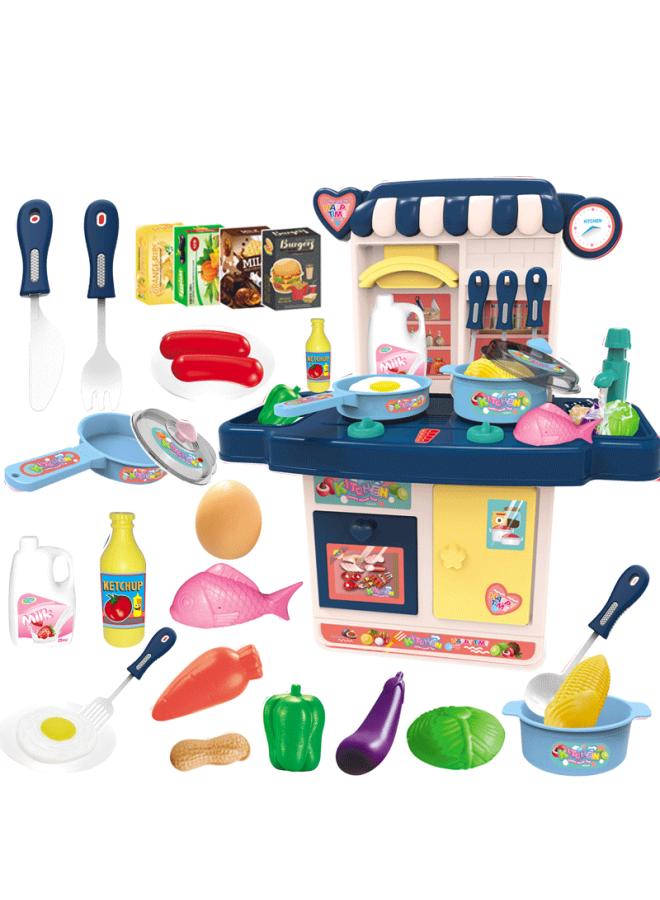 Loquat Fan Supermarket Trolley Ice Cream Shop Ice Cream Boat Girls Dessert Tableware Children's Kitchen Play House Toys