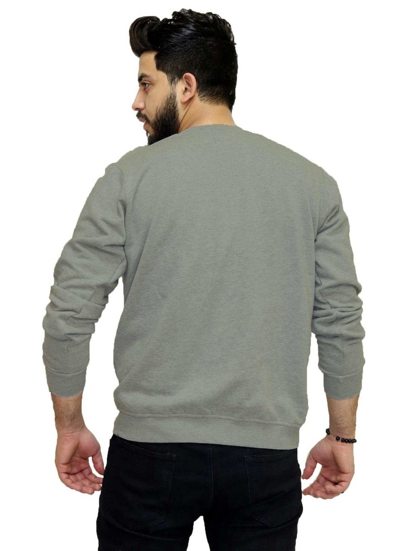 OneHand Basic Casual Sweatshirt Cotton - Mint - Image 4