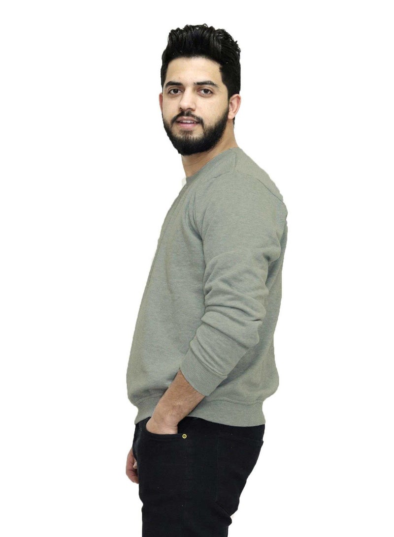 OneHand Basic Casual Sweatshirt Cotton - Mint - Image 3