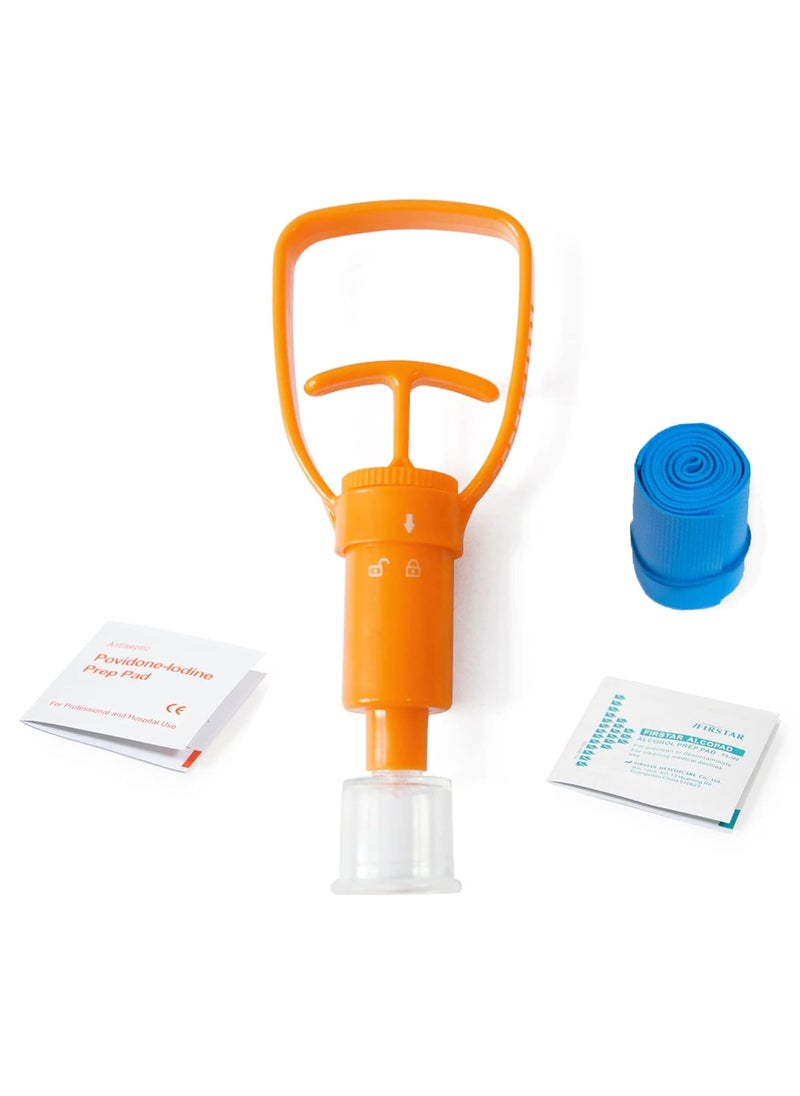 PRIMACARE Primacare VE-5444 First Aid Venom Extractor Pump, Outdoor and Portable One-Hand Suction for Snake, Bee, Bug, Scorpion Bites and Stings Removal, Survival Poison Extraction Rescue Pump 