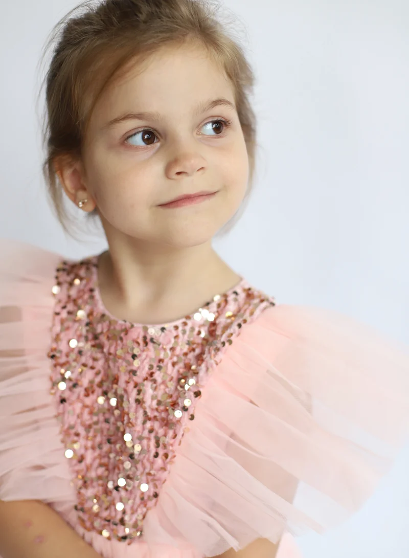 D'Daniela Sequin Bodice Dress