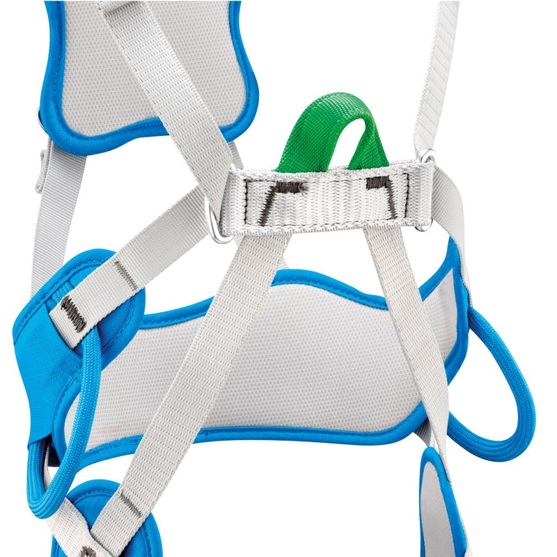 بيتزل حزام Petzl Ouistiti للأطفال - حزام مريح لتسلق الصخور لكامل الجسم للأطفال أقل من 30 كجم/66 رطل - أزرق - مقاس واحد - Image 3