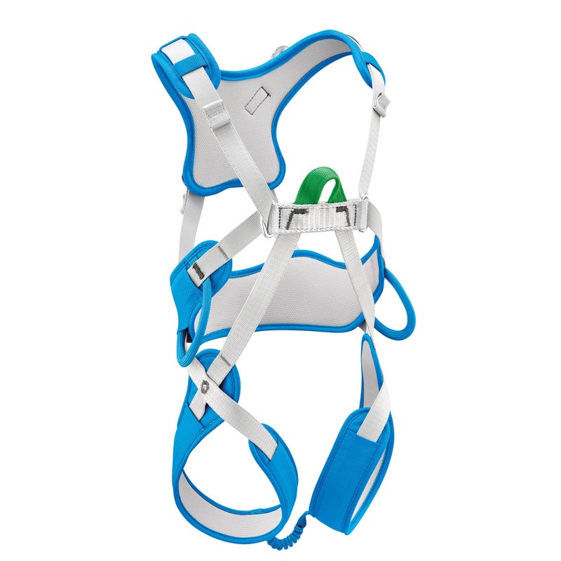 بيتزل حزام Petzl Ouistiti للأطفال - حزام مريح لتسلق الصخور لكامل الجسم للأطفال أقل من 30 كجم/66 رطل - أزرق - مقاس واحد - Image 1
