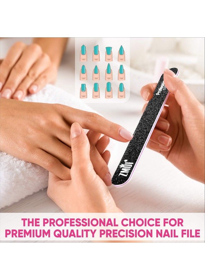 ZMOI Professional Nail Files12 Pcs Washable Double Sided Emory Board Assorted Grit Pack For Naturalacrylic Nails Waterproof And Durable Design Ergonomic And Practical Ideal For Salon Home Use - Image 4
