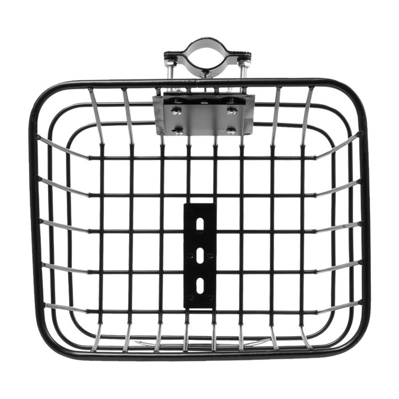Removable Electric Scooter Front Cargo Basket Durable Iron Pipe Storage Carrier Easy Install Black - Image 4