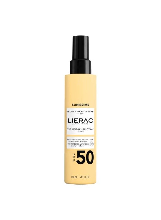 Lierac Sunissime SPF50 The Melt-In Sun Lotion 150ml - Image 1