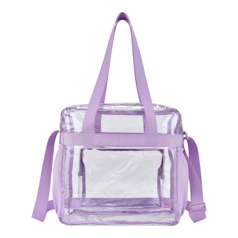 USPECLARE Clear Bag for Stadium Events, 12x6x12 Transparent Stadium Messenger Bag for Concerts, Work, Sports Games, Gym - Image 4