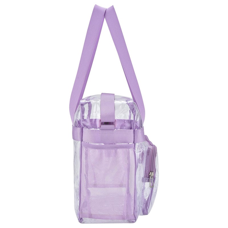 USPECLARE Clear Bag for Stadium Events, 12x6x12 Transparent Stadium Messenger Bag for Concerts, Work, Sports Games, Gym - Image 5