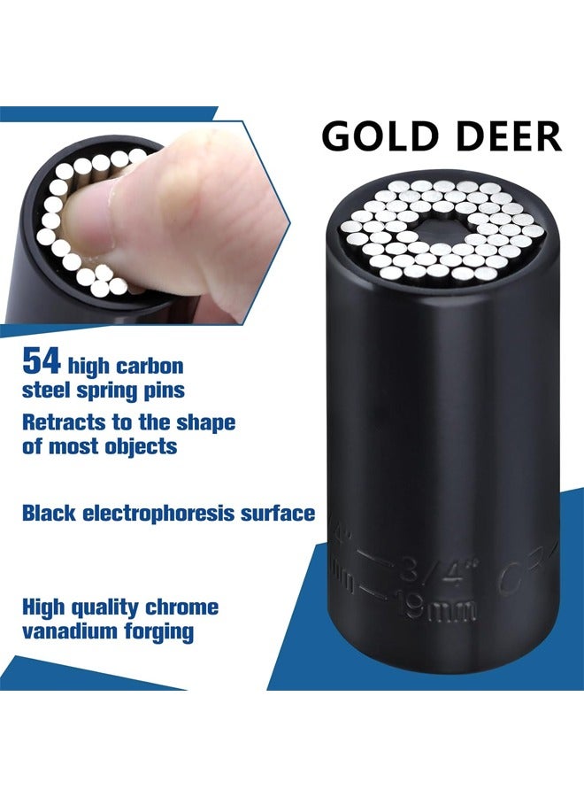 Metric Wrench Power Drill Adapter Socket Set,7mm-19mm Multi-functional Universal Socket Metric Wrench Power Drill Adapter Socket Set Professional Repair Tools - Image 3