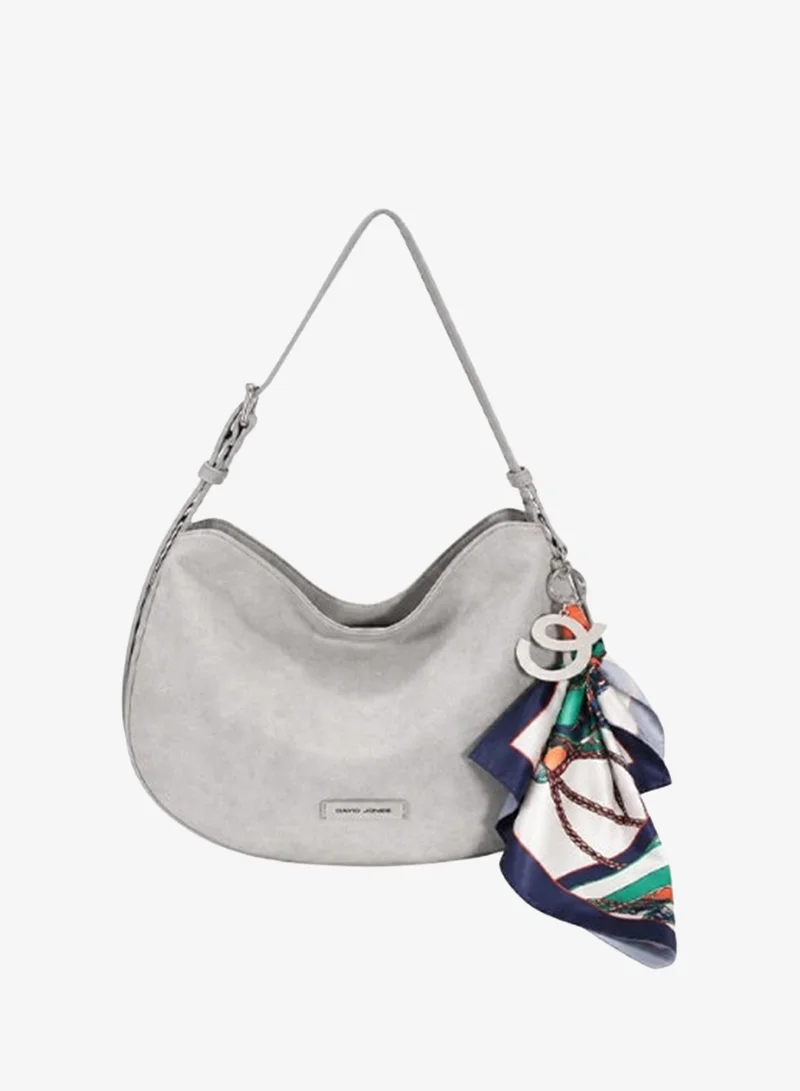 David Jones Slouchy faux leather shoulder bag model CM7792-1| Hobo design work and office, everyday, meetings and casual style bag for women| multi pocket hand and shoulder bag for all seasons