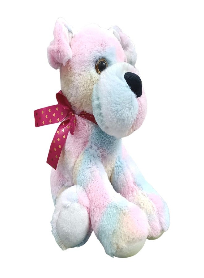 Stuff Tree Rainbow Sitting Cute Dog for Girls Baby Boys Plush Kids 30 cm Rainbow Color - Image 1