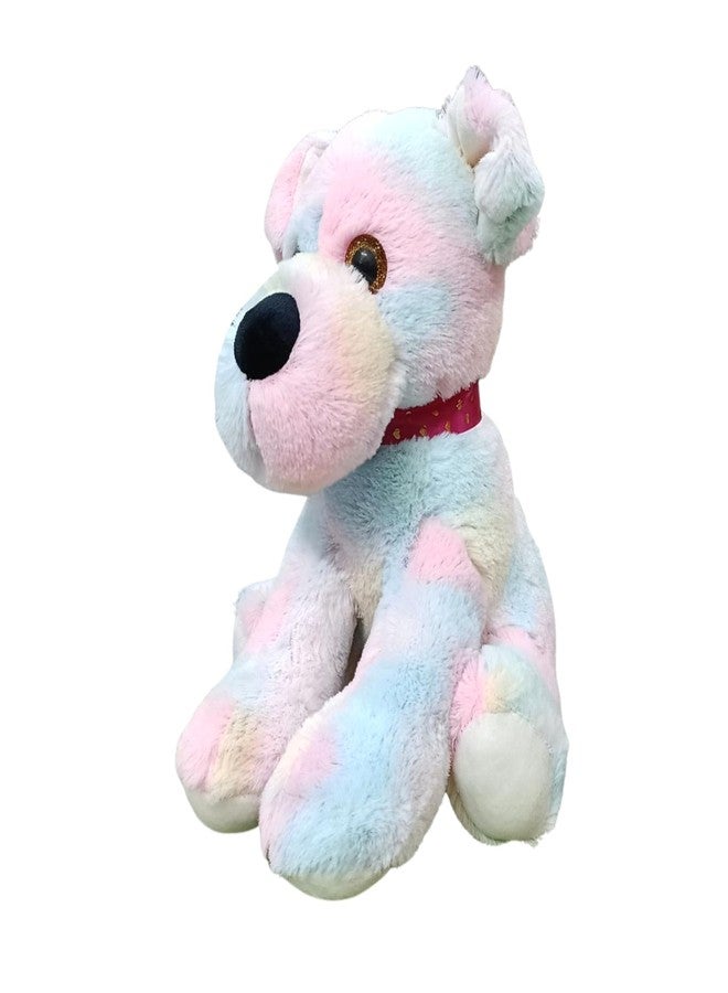 Stuff Tree Rainbow Sitting Cute Dog for Girls Baby Boys Plush Kids 30 cm Rainbow Color - Image 3