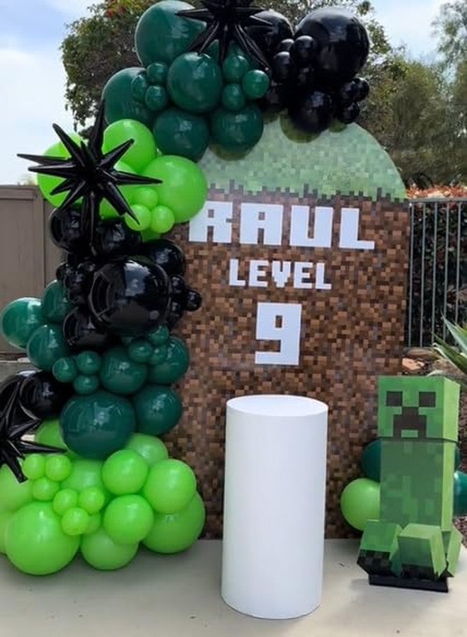 FiVan Arched Backdrop 2.5x6ft Mosaic Arch Wall Covers Stretchy Photography Background for Game Party Decorations Baby Birthday Banner Parties Props - Image 4