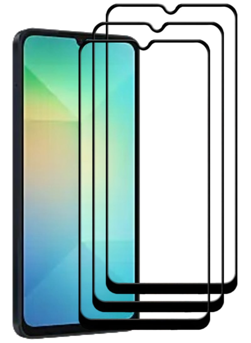 ACLIX 3 Pieces Antistatic ESD Dustproof Premium Quality High Definition Tempered Glass Screen Protector Designed For Samsung Galaxy A06 - Image 1