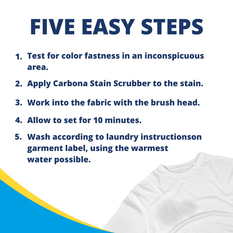Carbona Stain Wizard | Bio-Enzyme Stain Remover | Eliminates Fat, Oil, Blood, Milk, Fruit, Ketchup, Vegetables & Baby Food Stains | Save On Skin & Washable Fabrics | 3 Pack - Image 5