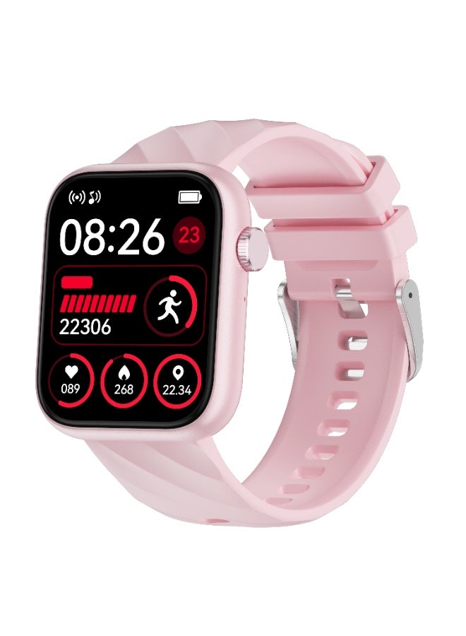 SMART WATCH Minimalist Design Smart Experience 1.83 "Square Touch Screen| Bluetooth call| IP68 waterproof| Multi-motion mode| Information real-time push 220mAh battery| Voice Assistant